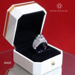 Nhẫn Nam NA05 CHAM JEWELRY, Chủ 7.5mm (Barcode TNNA428).