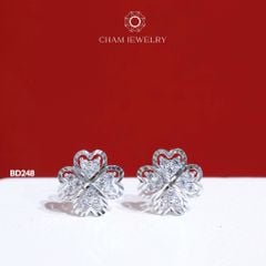 Hoa Tai BD248 CHAM JEWELRY, Cỏ 4 Lá  (Barcode TBD1257).