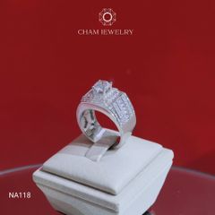 Nhẫn Nam NA118 CHAM JEWELRY, Chủ 6.5mm (Barcode TNNA438)