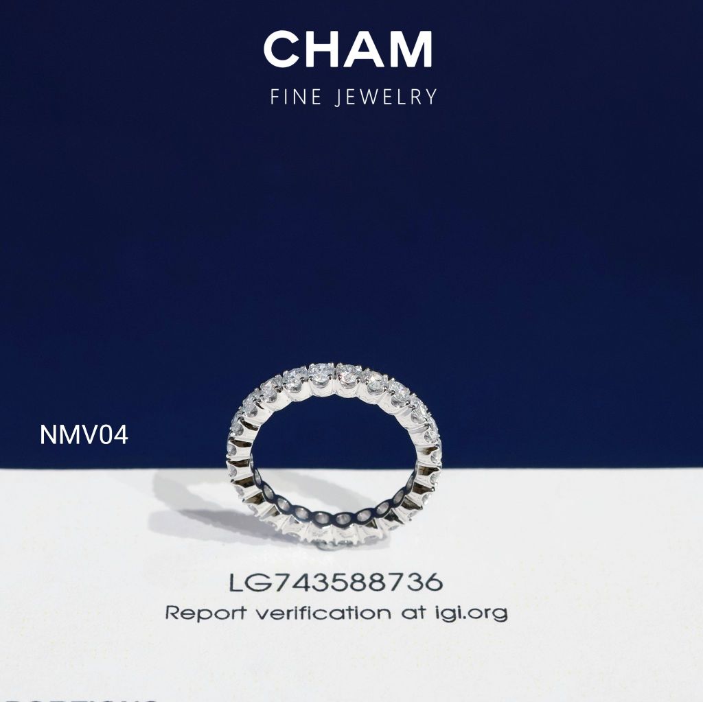Nhẫn Nữ NMV04 Vàng 10k Kim Cương Lab Grown Diamond