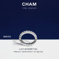 Nhẫn Nữ NMV04 Vàng 10k Kim Cương Lab Grown Diamond