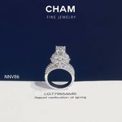 Nhẫn Nữ NNV86 Vàng 10k Chủ 6.3 Kim Cương Lab Grown Diamond (Barcode DNU21)