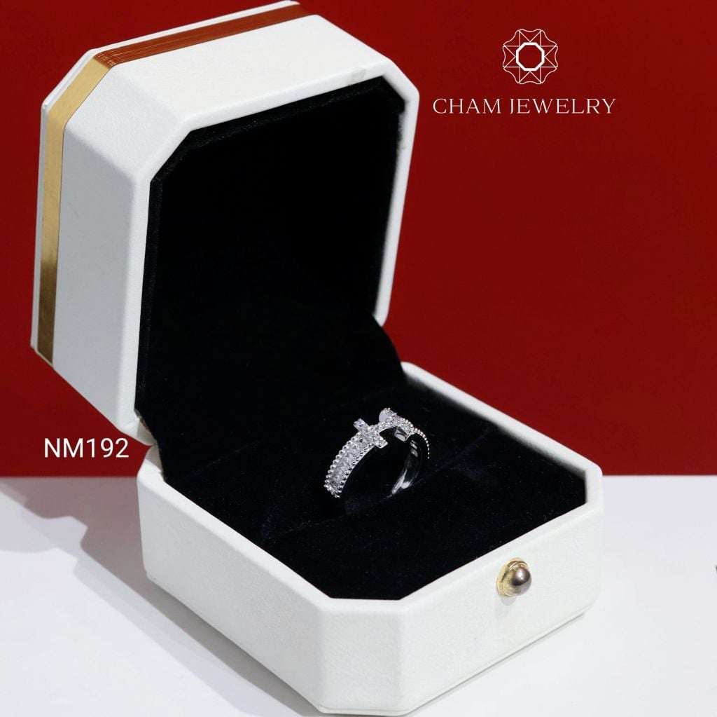 Nhẫn NM192 CHAM JEWELRY, Nhẫn Chữ H ( C-NHN252(B12) ).