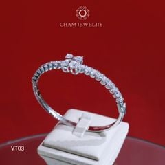 Vòng Tay CHAM JEWELRY VT03, Vòng Đá 4 Cánh (Barcode C3DV171).