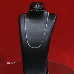 Dây Chuyền DK147 CHAM JEWELRY , Dây Mì Vuông Chữ V Bản 1.5mm( Barcode TDY709 ).