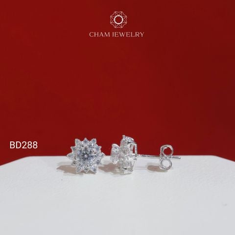Hoa Tai BD288 CHAM JEWELRY, Chủ 4.0mm (Barcode TBD1713).