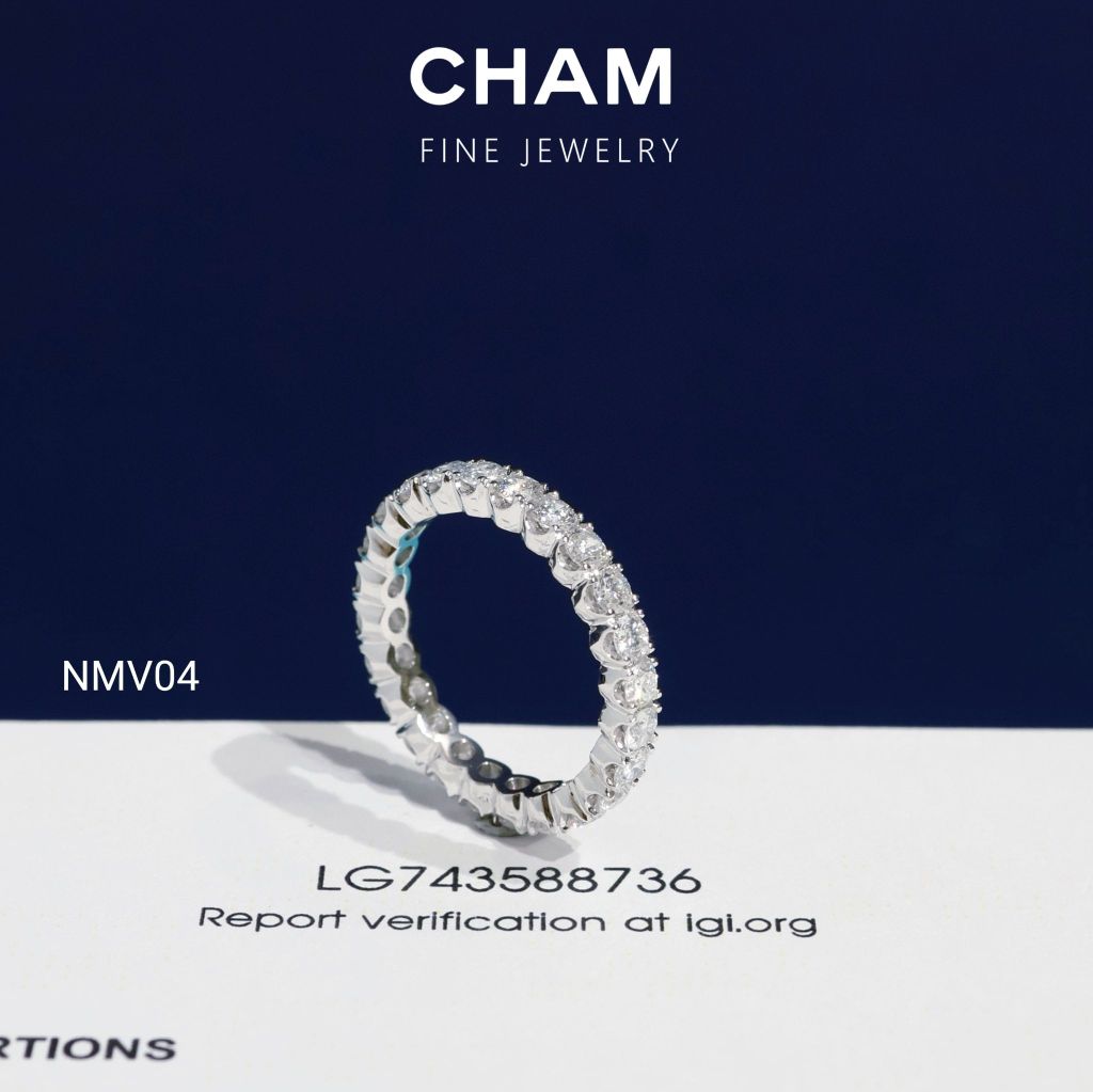 Nhẫn Nữ NMV04 Vàng 10k Kim Cương Lab Grown Diamond