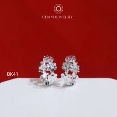 Hoa Tai CHAM JEWERLY BK41, Bông Khoen Hoa (Barcode CB7944)
