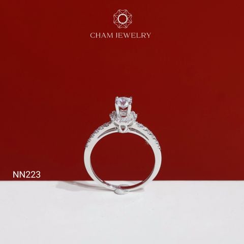 Nhẫn NN223 CHAM JEWELRY, Chủ 4.0mm( Barcode TNN1880).