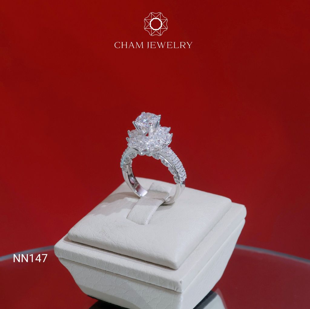 Nhẫn NN147 CHAM JEWELRY, Chủ 6.5mm (Barcode TNN1735)