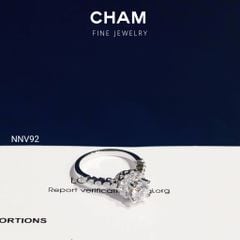 Nhẫn Nữ NNV92 Vàng 10k Chủ 5.4mm Kim Cương Lab Grown Diamond (Barcode DNU27)
