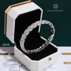 Vòng Tay VC10 CHAM JEWELRY, Vòng Full Moissanite (Barcode OCV03).