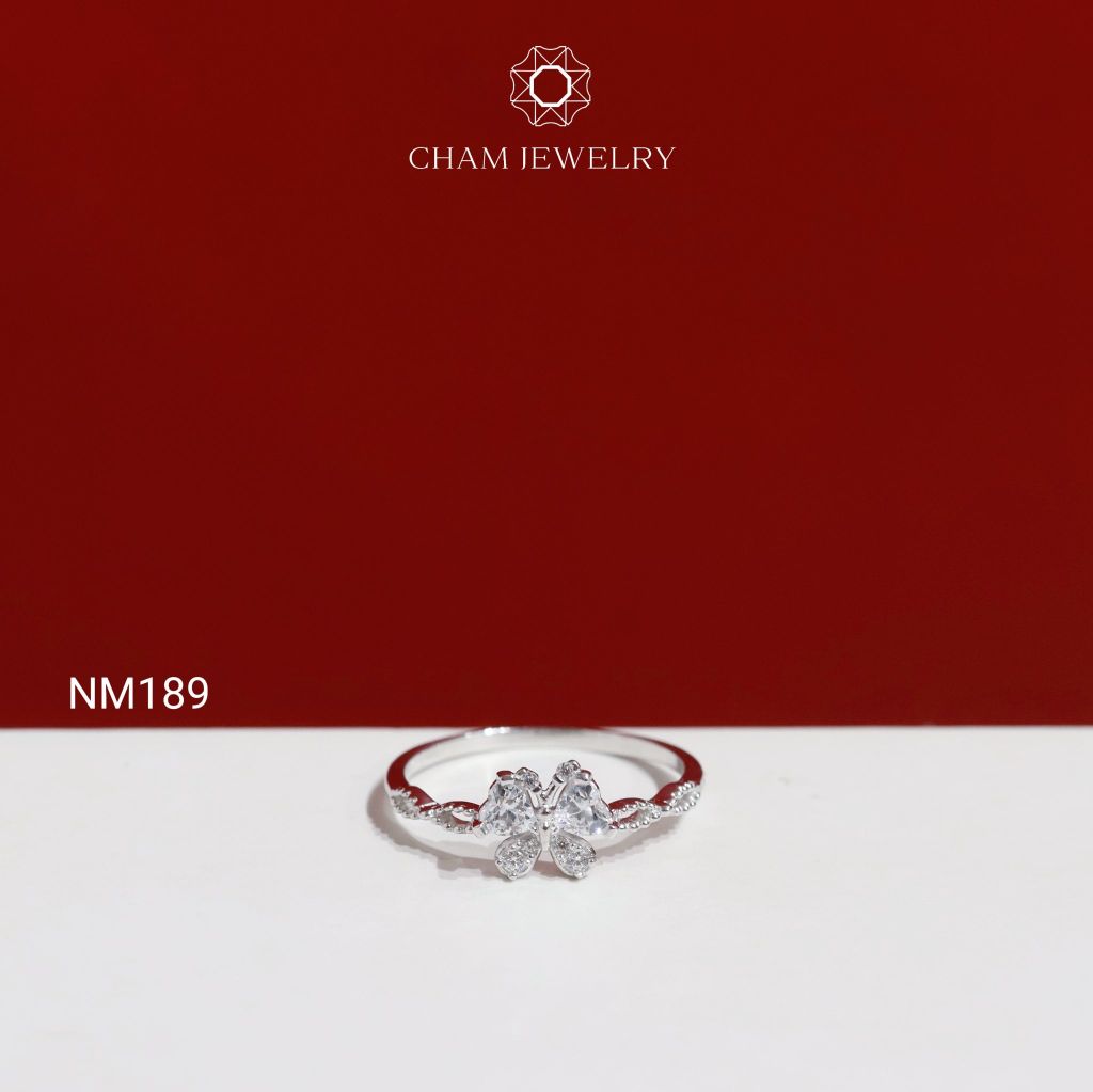 Nhẫn NM189 CHAM JEWELRY, Nhẫn Kiểu Bướm (Barcode TNT1018).