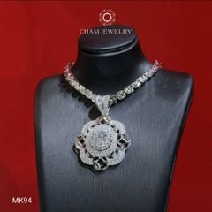 Mặt Dây Chuyền MK94 CHAM JEWERLY, Mặt Xoàn Kim Tiền Chủ 7.0mm (Barcode TMA1882).