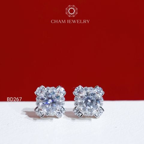 Hoa Tai BD267 CHAM JEWELRY , Chủ 5.5mm (Barcode TBD1199).