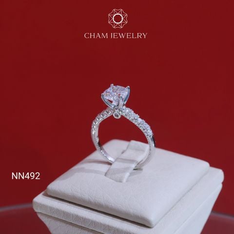 Nhẫn Nữ NN492 CHAM JEWELRY, Chủ 7.0mm (Barcode TNN1311).
