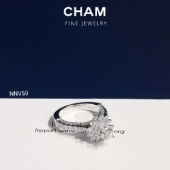 Nhẫn Nữ NNV59 Vàng 10k Chủ 5.4 Kim Cương Lab Grown Diamond