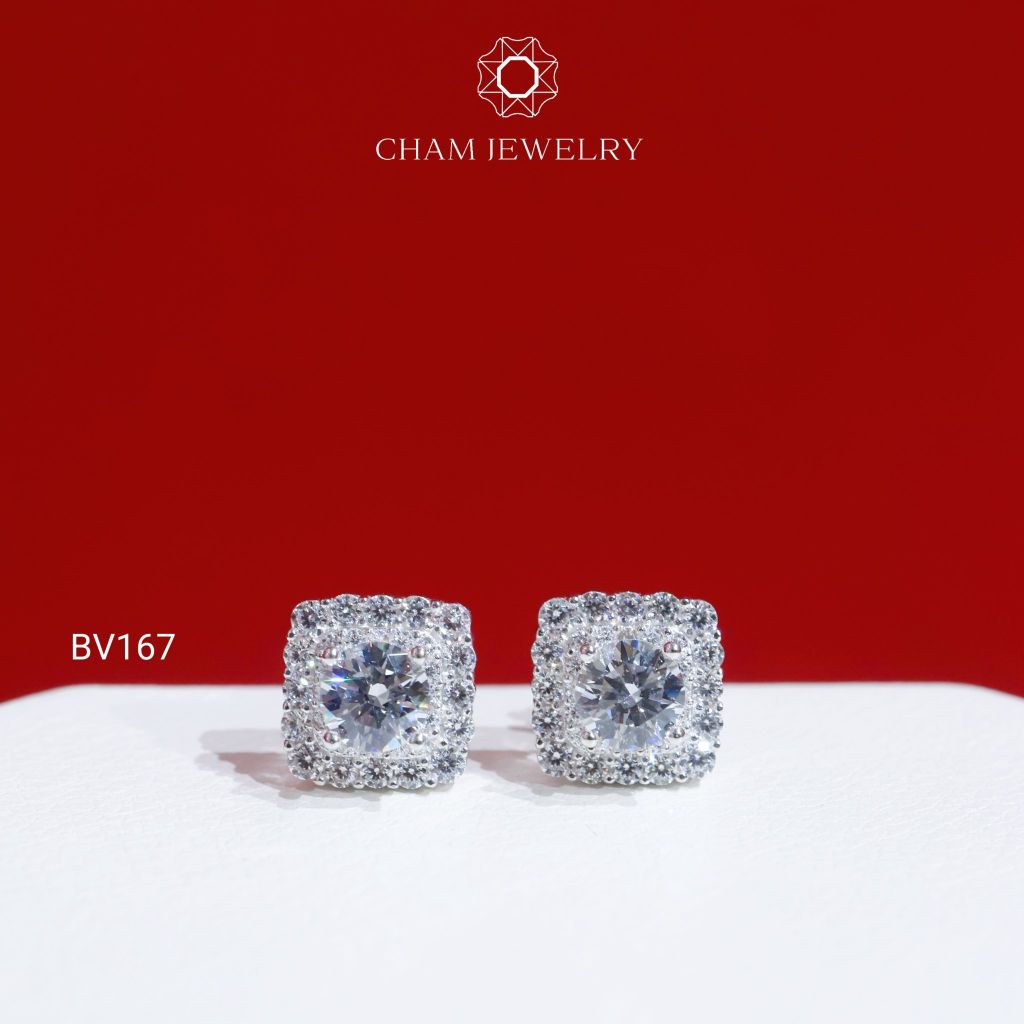 Hoa Tai BV167 CHAM JEWELRY, Chủ 5.0mm (Barcode TBV463)