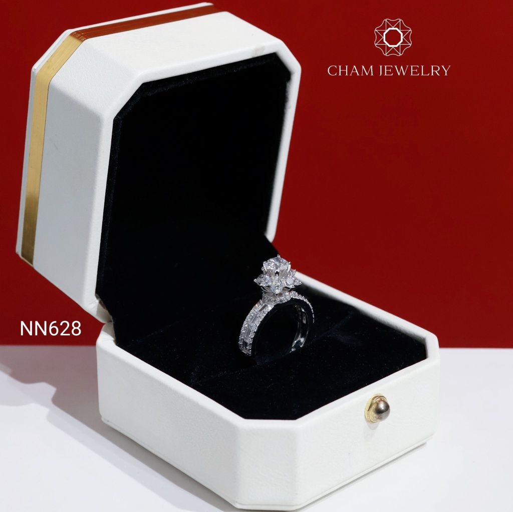 Nhẫn NN628 CHAM JEWELRY, Nhẫn Hoa Tia Chủ 5.0mm ( C-NHN121(D3) ).