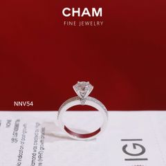 Nhẫn Nữ NNV54 Vàng 10k Chủ 6.3 Kim Cương Lab Grown Diamond