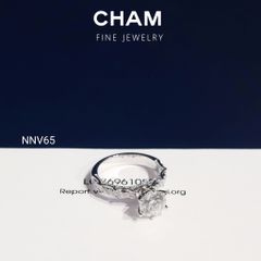Nhẫn Nữ NNV65 Vàng 10k Chủ 7.2mm Kim Cương Lab Grown Diamond (Barcode DNU03)
