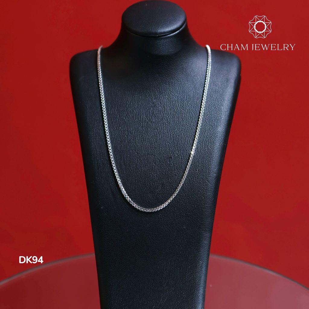 Dây Chuyền CHAM JEWELRY DK94, Dây Mì Hộp Vuông 1.2mm (Barcode CDYR0399-TDY844).