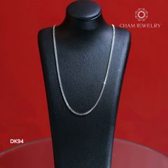 Dây Chuyền CHAM JEWELRY DK94, Dây Mì Hộp Vuông 1.2mm (Barcode CDYR0399-TDY844).