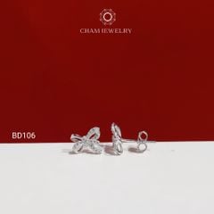 Hoa Tai BD106 CHAM JEWELRY , Hoa Tai Nơ (TBD1862).