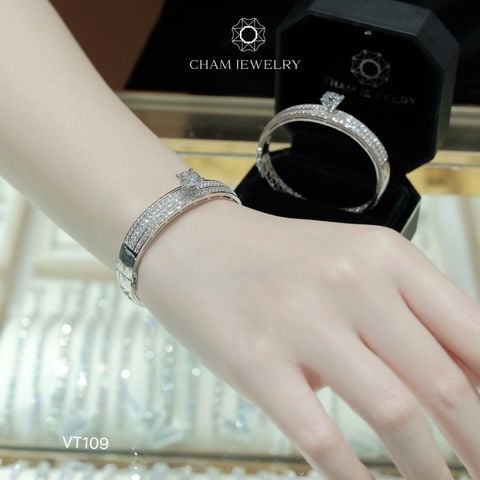 Vòng Tay CHAM JEWELRY VT109, Vòng Xoàn 1 Hột (Barcode CV6208).