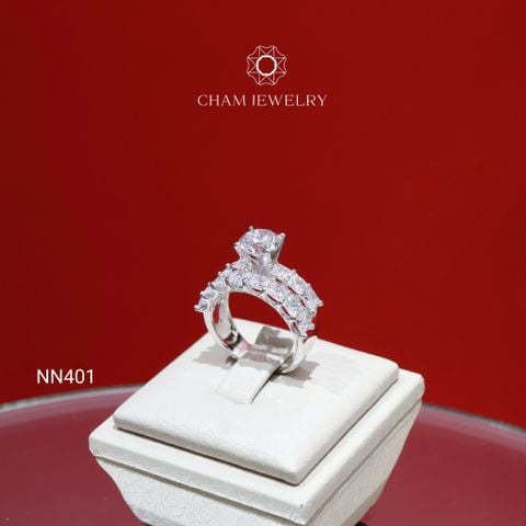 Nhẫn NN401 CHAM JEWELRY,Nhẫn Uyên Ương, Chủ 7.0mm (Barcode CN803934).