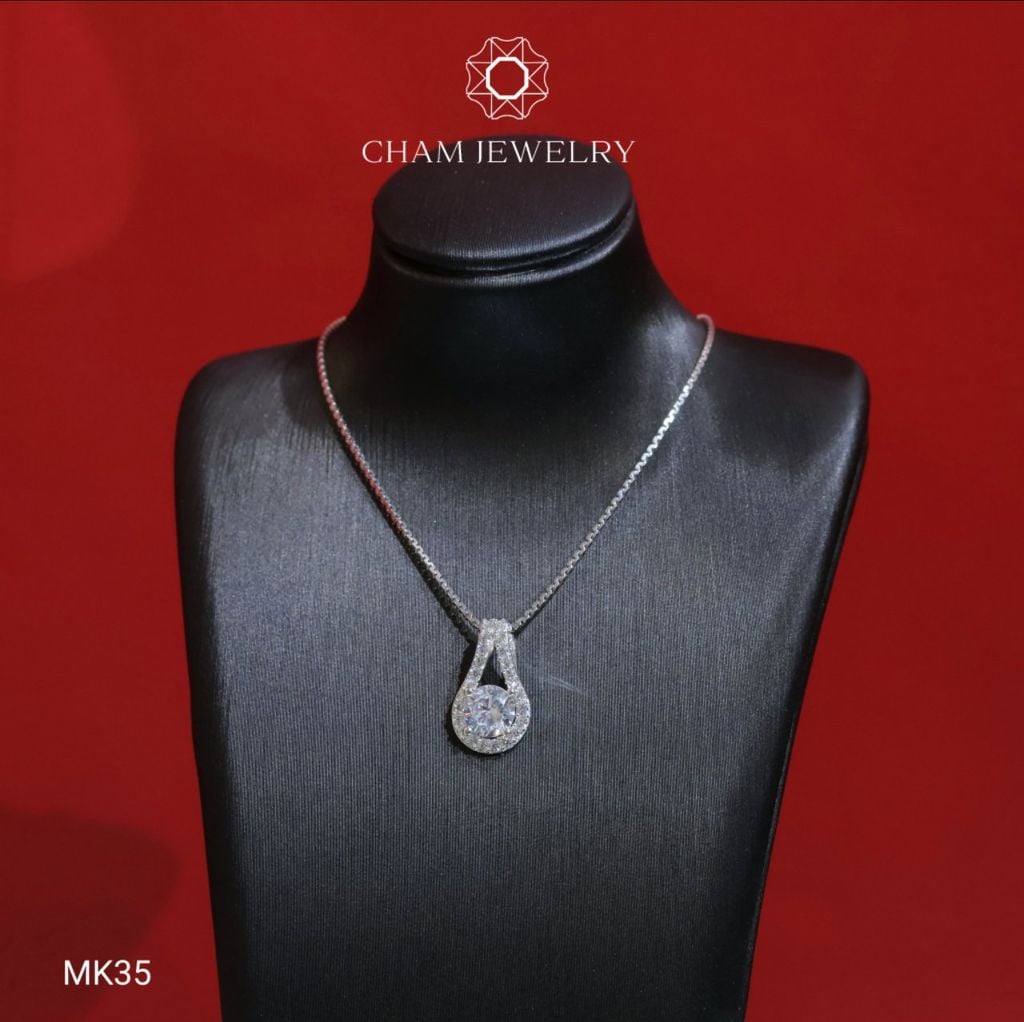 Mặt Dây Chuyền MK35 CHAM JEWELRY, Mặt Giọt Nước, Chủ 5.0mm (Barocde TMX66)