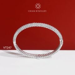 Vòng Tay CHAM JEWELRY VT247, Vòng Kiểu Full Đá 2.5mm (Barcode PVH359)