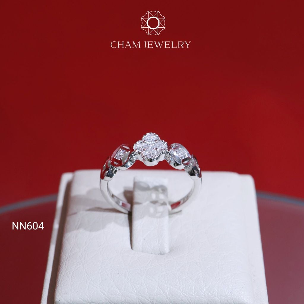 Nhẫn CHAM JEWELRY NM126, Nhẫn Kim Tiền Cỏ 4 Lá ( Barcode TNDT59 - TNDT54).