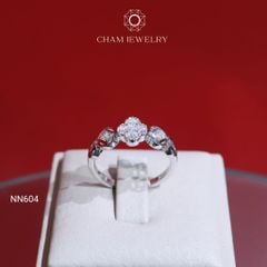 Nhẫn CHAM JEWELRY NM126, Nhẫn Kim Tiền Cỏ 4 Lá ( Barcode TNDT59 - TNDT54).
