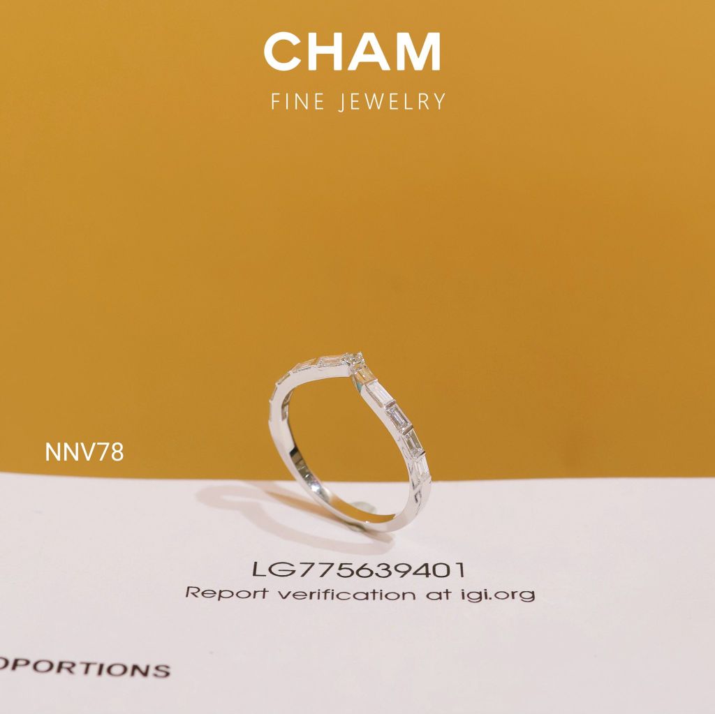 Nhẫn Nữ NNV78 Vàng 10k Kim Cương Lab Grown Diamond