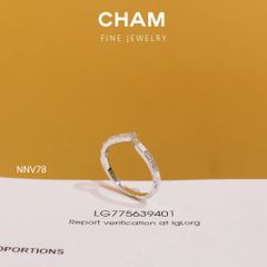 Nhẫn Nữ NNV78 Vàng 10k Kim Cương Lab Grown Diamond