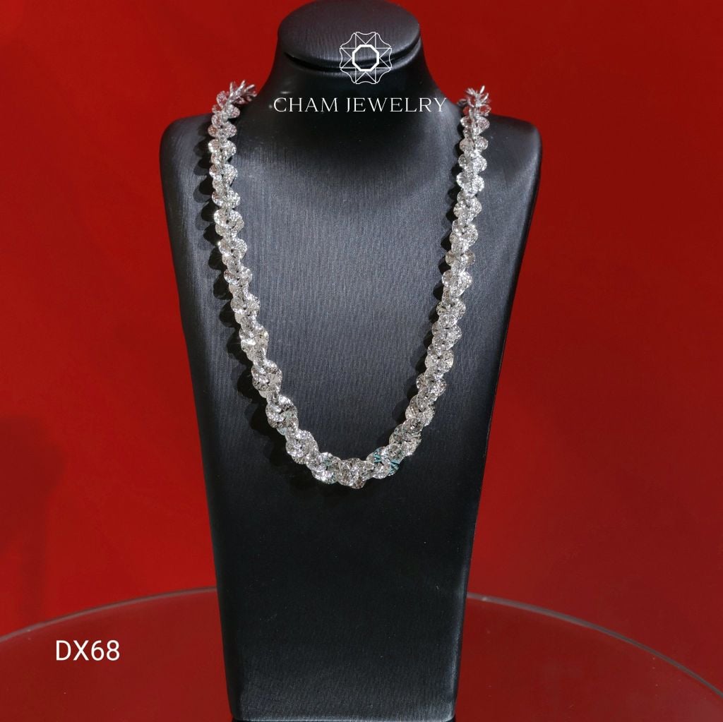 Dây Xoắn DX68 CHAM JEWELRY, Dây Xoắn Ovan Chạm Máy Bản 6.0mm (TDBC885)