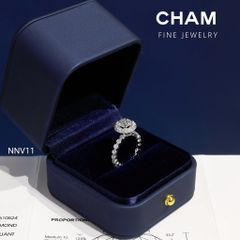 Nhẫn Nữ NNV11 Vàng 10k 7.2mm Kim Cương Lab Grown Diamond (Barcode DNU10)