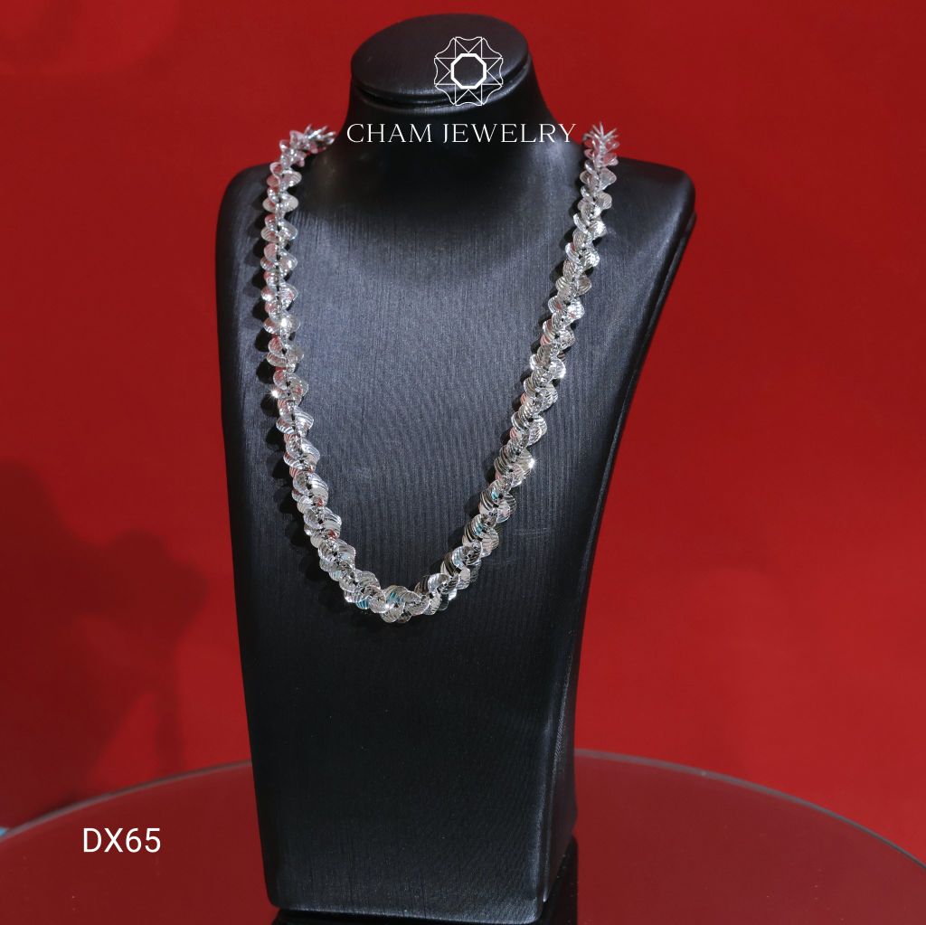 Dây Xoắn DX65 CHAM JEWELRY, Dây Xoắn Ovan Mắt Mèo Bản 6.0mm