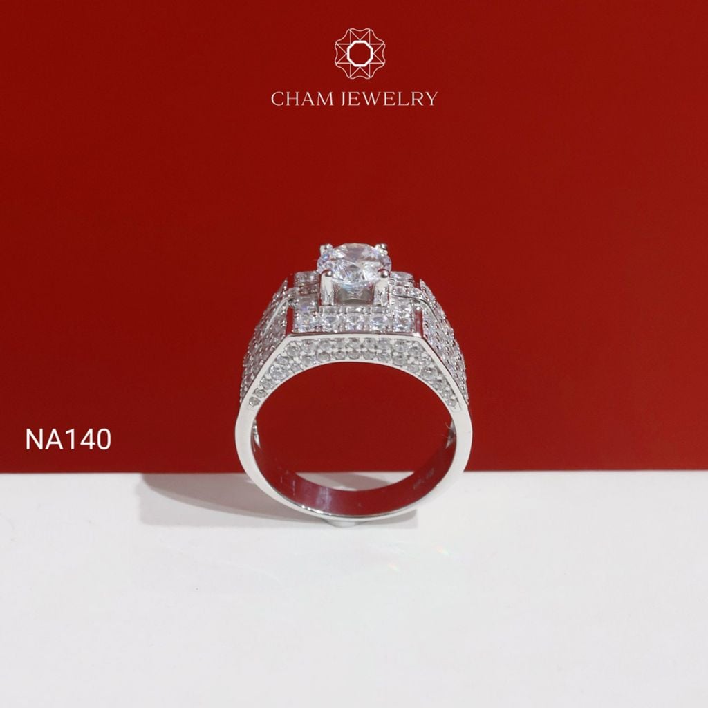 Nhẫn Nam NA140 CHAM JEWELRY, Chủ 7.0mm (Barcode PNH08).