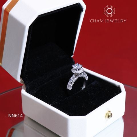 Nhẫn NN614 CHAM JEWELRY, Chủ 6.0mm Barcode (CN7390)