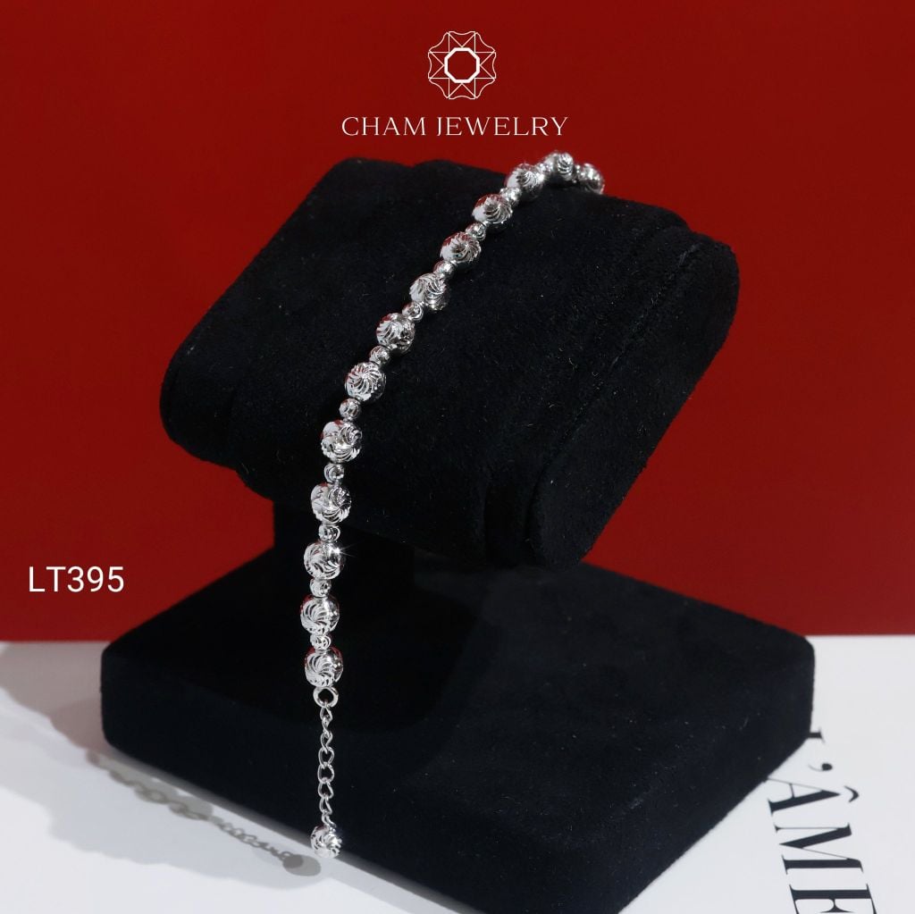 Lắc Tay LT395 CHAM JEWELRY , Lắc Bi Bản 5.5mm (CBTL11)