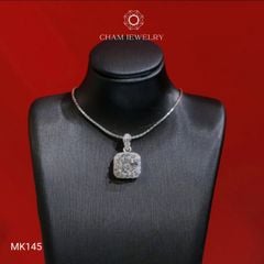 Mặt Dây Chuyền MK145 CHAM JEWELRY Mặt Vuông Chủ 8.0mm (Barcode TMA1949)