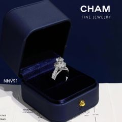 Nhẫn Nữ NNV91 Vàng 10k Chủ 6.0mm Kim Cương Lab Grown Diamond (Barcode DNU25)