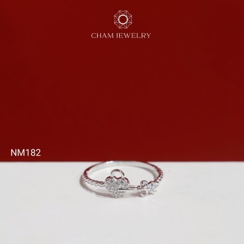 Nhẫn NM182 CHAM JEWELRY, Nhẫn Kiểu Trái Tim (Barcode TNT991).