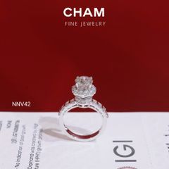 Nhẫn Nữ NNV42 Vàng 10k Chủ 7.2 Kim Cương Lab Grown Diamond