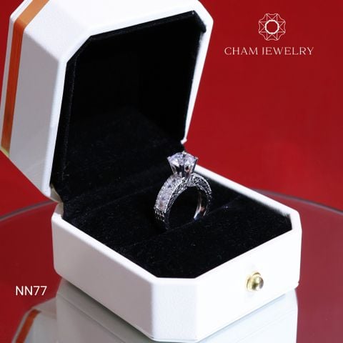 Nhẫn CHAM JEWELRY NN77, Chủ 7.5mm ( Barcode TNN669).