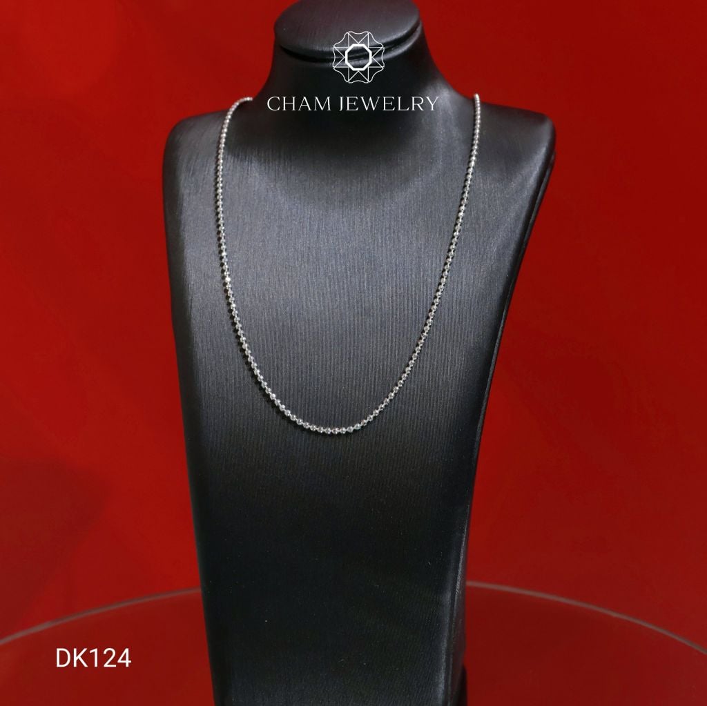 Dây Chuyền DK124 CHAM JEWELRY, Dây Bi 1.2mm (Barcode CDYR73).