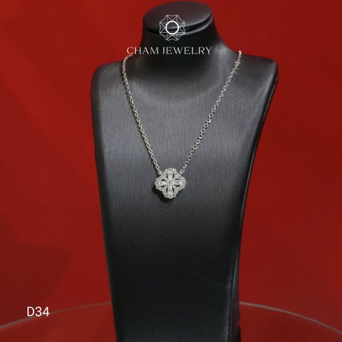 Dây Chuyền CHAM JEWELRY D34, Dây Chuyền 4 Lá (Barcode CDAY45)