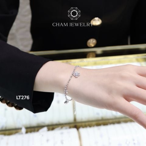Lắc Tay CHAM JEWELRY LT276, Lắc Cỏ 4 Lá (Barcode TLT1283)